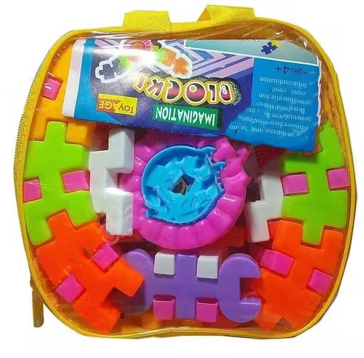 Puzzles Blocks Game Set for Kids Multicolor