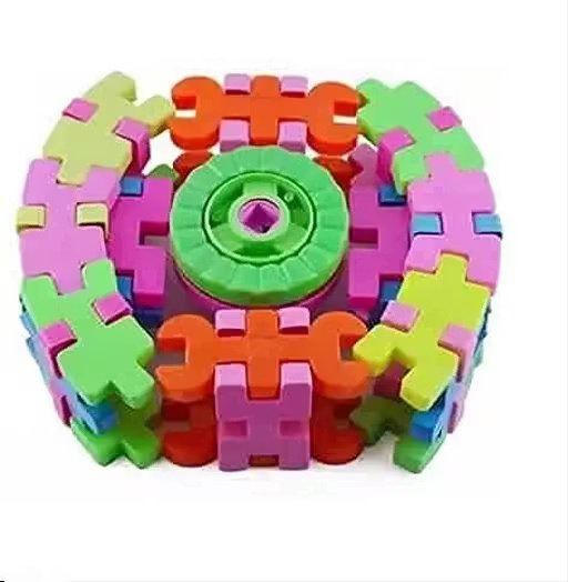 Puzzles Blocks Game Set for Kids Multicolor