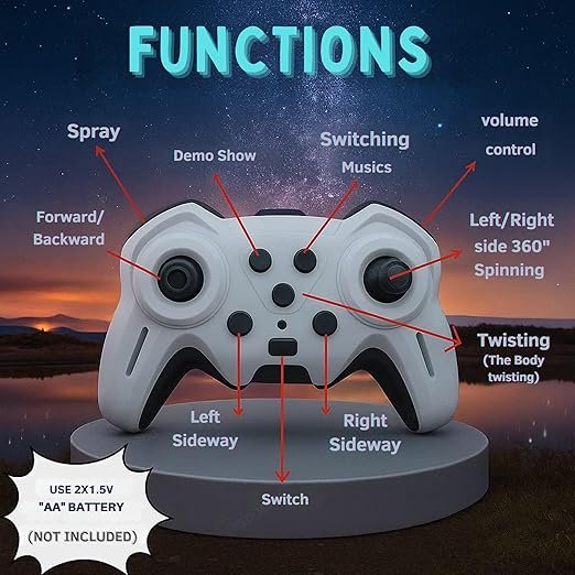 4x4 RC Smoke Gesture Control Stunt Car | 360° Spin, Spray Drift, Double Flip | 2.4G 4WD High-Speed Remote Control Toy for Kids & Adults