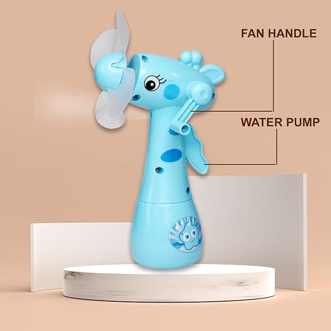 Toys Hand Driver Mini Fan & Water Spray Toy for Kids (Multicolor, Pack of 1)