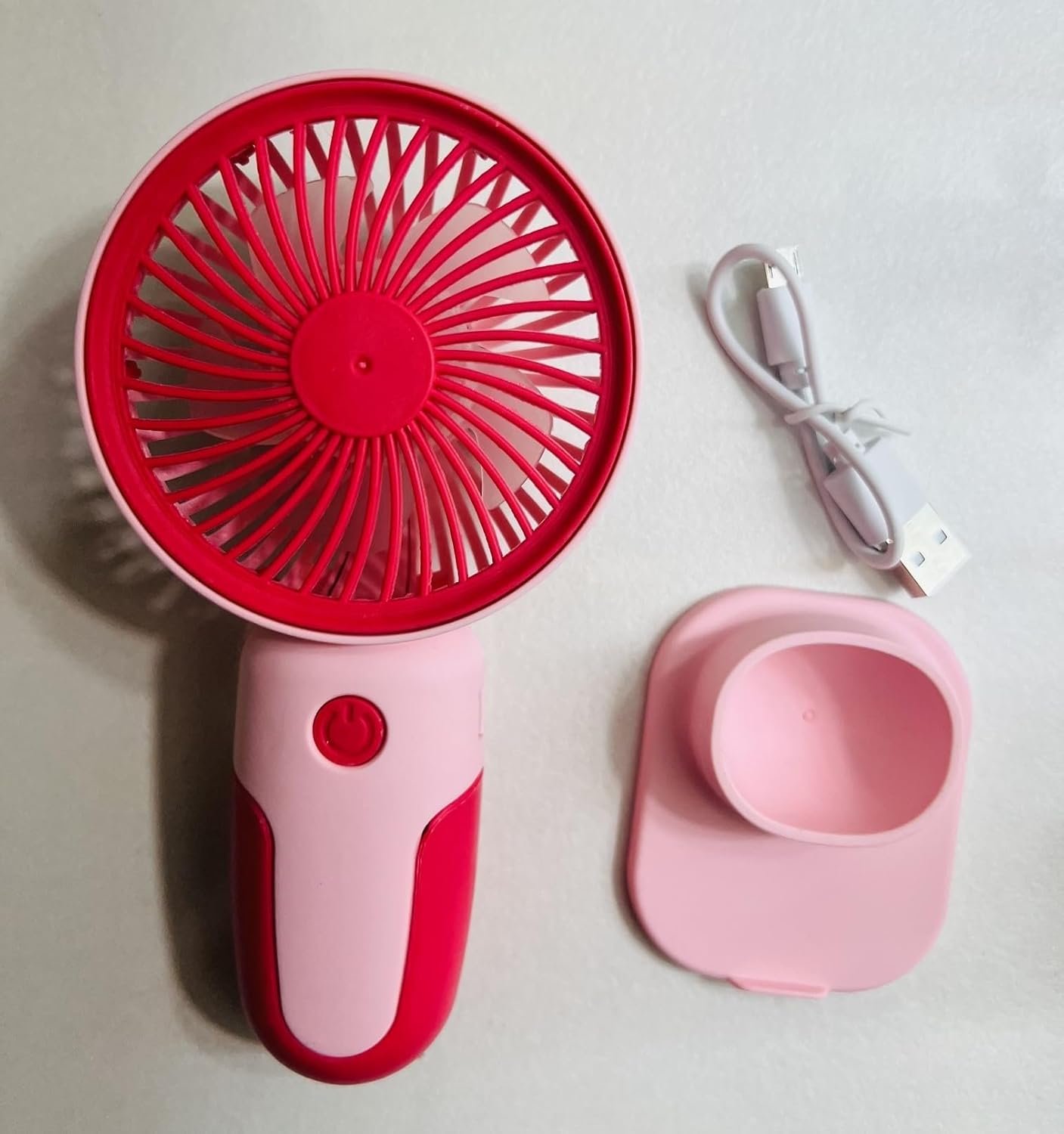 Portable USB Rechargeable Hand Fan with 3 Speed Modes – Stylish Multicolour Mini Fan for Indoor & Outdoor Use