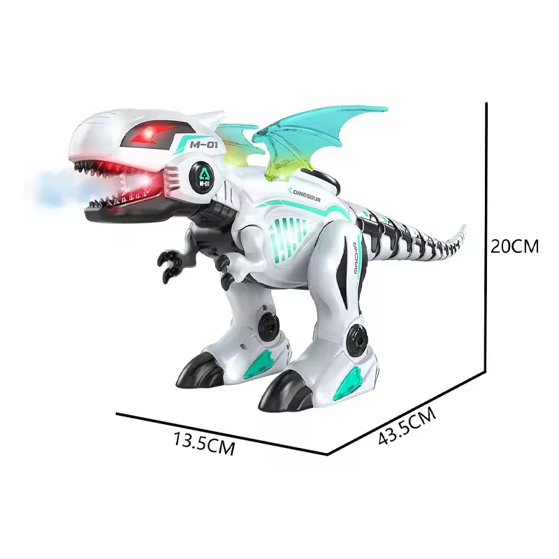 Remote Control Dinosaur Toy with Lights, Sound & Moving Wings – RC Walking Dino Robot for Kids (Multicolor)