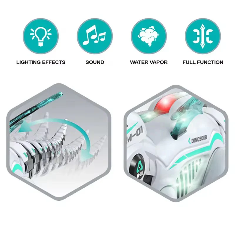 Remote Control Dinosaur Toy with Lights, Sound & Moving Wings – RC Walking Dino Robot for Kids (Multicolor)