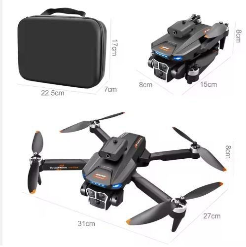 M5 Pro Drone with 4K Ultra HD Camera, Obstacle Avoidance, Optical Flow Positioning, WiFi FPV, Altitude Hold Mode, Foldable RC Quadcopter