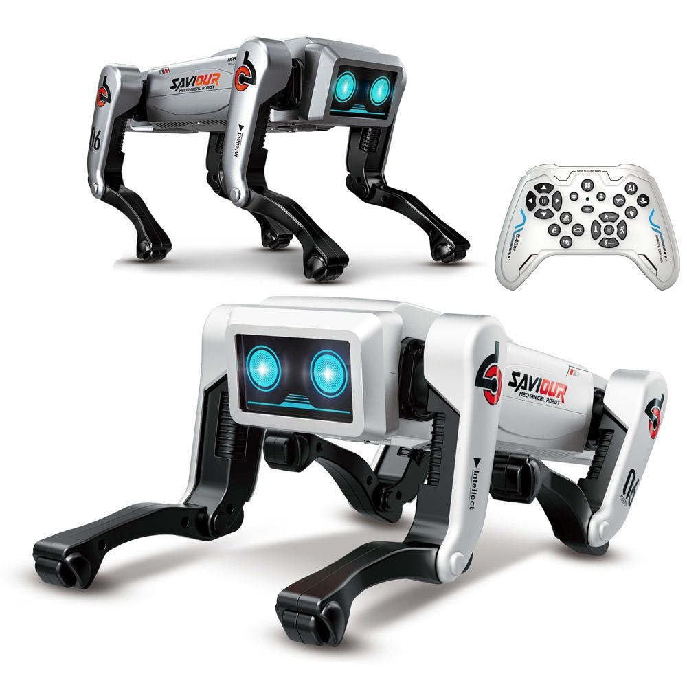 Saviour AI Robot Dog Toy - Remote Control & Voice Smart Robotic Puppy, Programmable STEM Toy for Kids, Gesture Sensing, Dancing, Stunts & Music, Rechargeable Electronic Pet, Gift for Boys & Girls