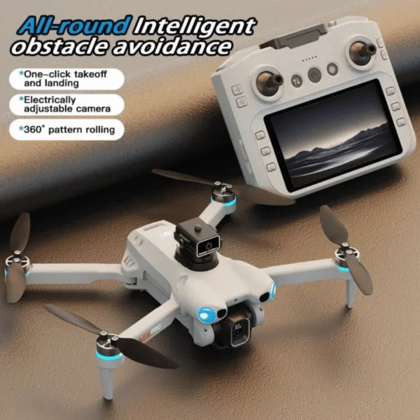 DJW M5 Ultra Foldable Brushless Drone with Display Remote Controller & OAS Sensor.