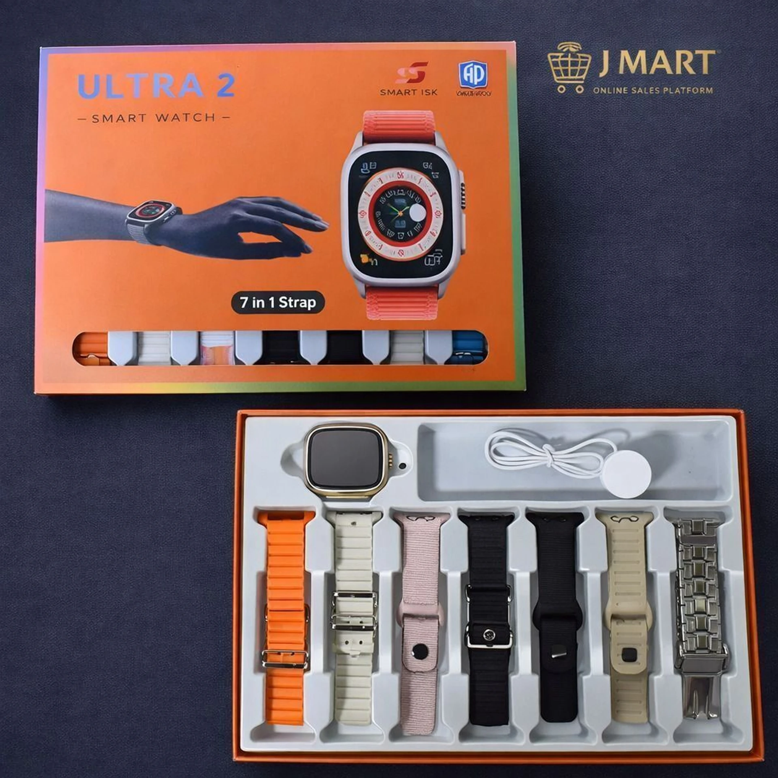 Smart Watch 7 Strap Smartwatch (Multicolour Strap, 2 inches)