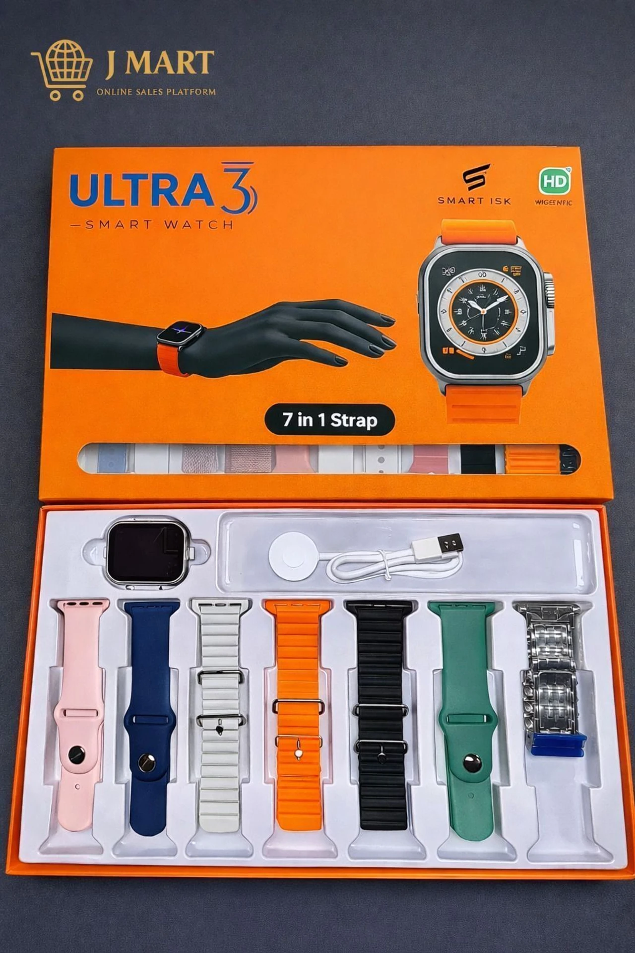 Smart Watch 7 Strap Smartwatch (Multicolour Strap, 2 inches)