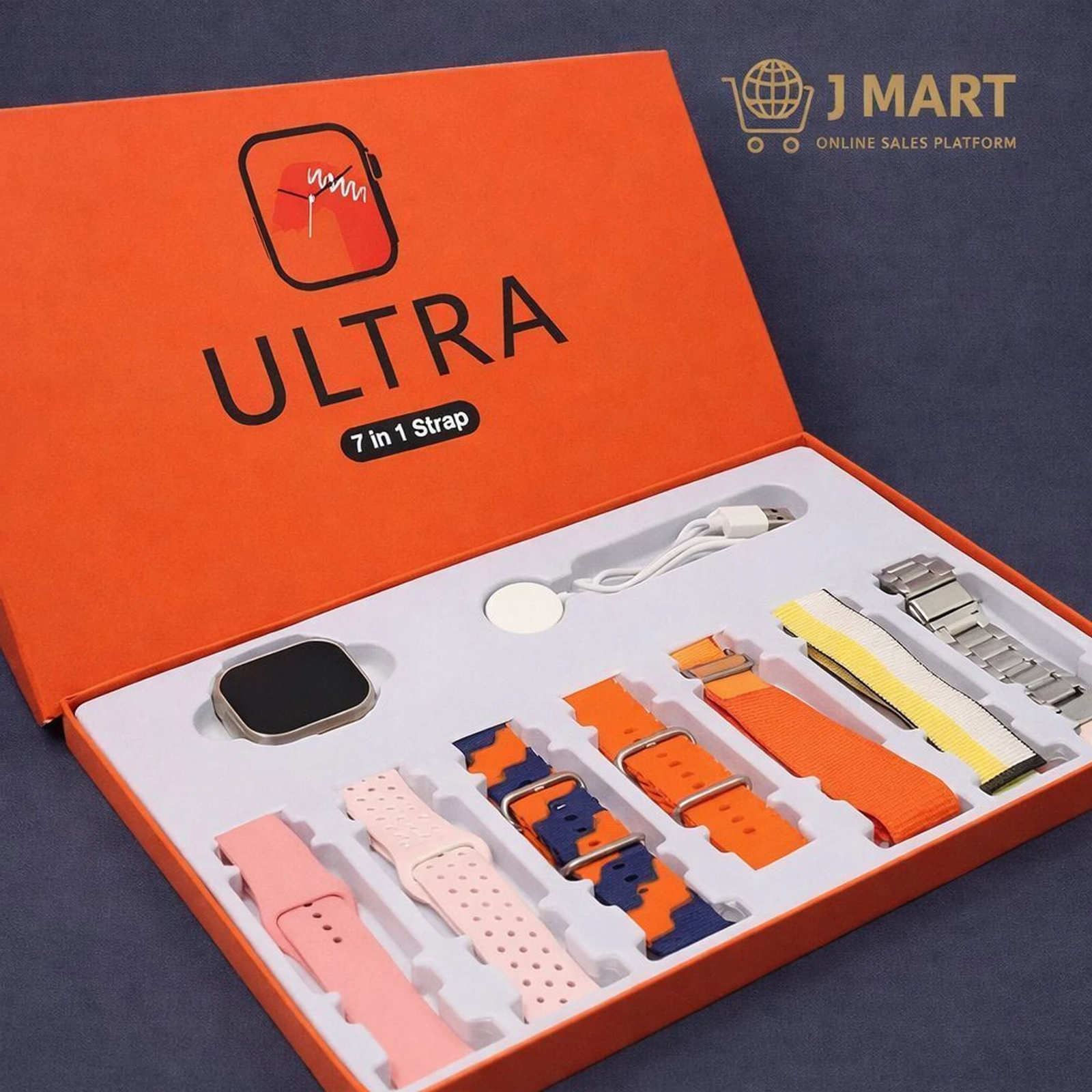 Smart Watch 7 Strap Smartwatch (Multicolour Strap, 2 inches)