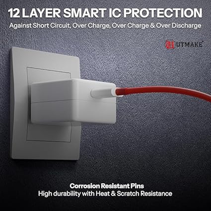 Original 85W SuperVOOC Super Fast Charger | 85W PD Charging Adapter Compatible with, SuperVOOC,More | Supports Dart, Dash, Warp And VOOC Fast Charging