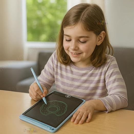 Toy Imagine LCD Writing Tablet for Kids Electronic Magic Slate Drawing Doodle Rough Digital Pad with Pen Graphic Tab Smart Notepad (12 inch)