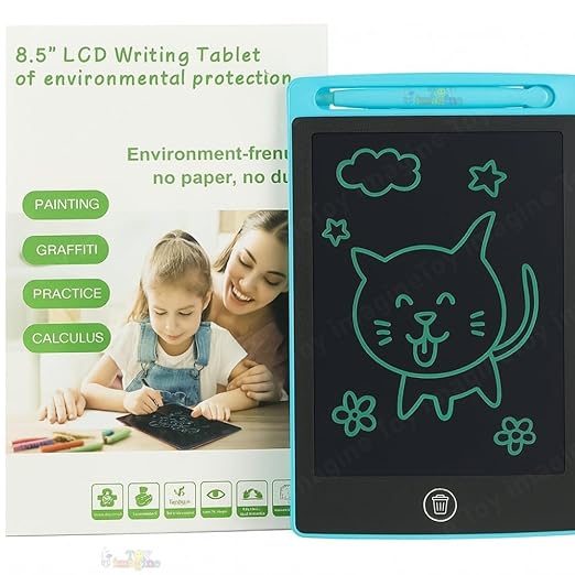 Toy Imagine LCD Writing Tablet for Kids Electronic Magic Slate Drawing Doodle Rough Digital Pad with Pen Graphic Tab Smart Notepad (12 inch)
