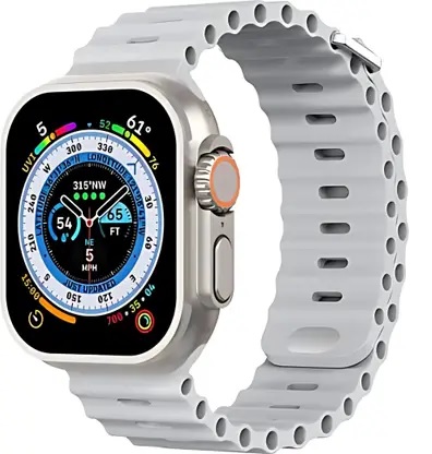 T800 Ultra Smart Watch (Gray Clour) | Bluetooth Colling And Biggest Display Smart Watch with Bluetooth Calling Smart Watch Wireless Magnetic Charger Fitness Hd Display Smartwatch (Free Size)