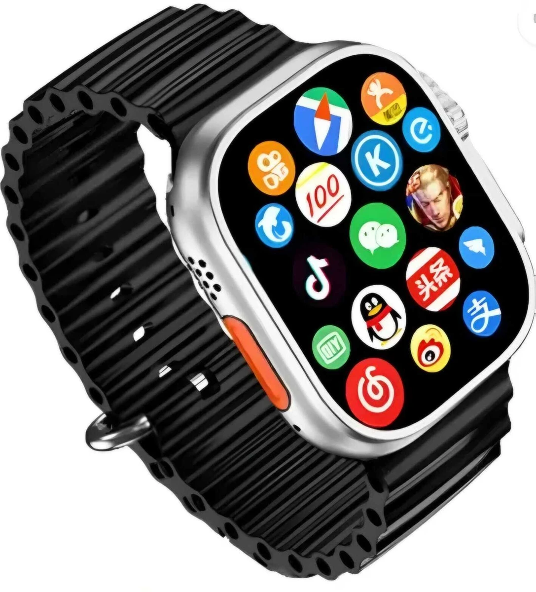 T800 Ultra Smart Watch (Black Clour) | Bluetooth Colling And Biggest Display Smart Watch with Bluetooth Calling Smart Watch Wireless Magnetic Charger Fitness Hd Display Smartwatch (Free Size)