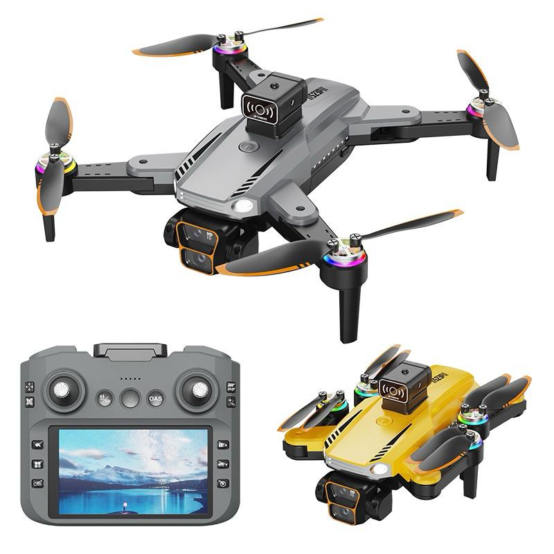 S23P Drone 4K Dual Camera Brushless Drone with Obstacle Avoidance One-Key Take-Off Headless Mode 360° Flips Battery Long Flight And 4.5 Inch LCD Display