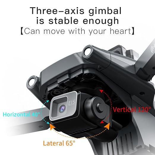 Fe56 Ultra Drone With Gps | GPS Drone with 4K UHD Camera And 3-Axis Gimbal, Foldable Brushless Motors, Obstacle Avoidance Sensor, 2.5 KM Long Range, 26 Min Flight per Battery, 2 Batteries, Smart 5G-GPS Auto Return