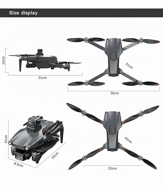 Fe56 Ultra Drone With Gps | GPS Drone with 4K UHD Camera And 3-Axis Gimbal, Foldable Brushless Motors, Obstacle Avoidance Sensor, 2.5 KM Long Range, 26 Min Flight per Battery, 2 Batteries, Smart 5G-GPS Auto Return