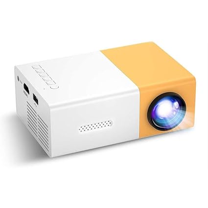 Pro Mini Portable LED Projector – AV, HDMI, USB, Micro SD, Audio | Home Cinema And Kids Film Projector | Compatible with Smartphone, Laptop, PS4,
