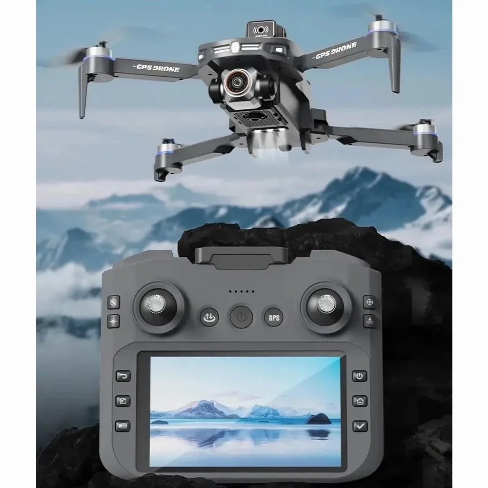 S28 Gps Drone Camera | 4K Camera with Big Display | 1Km Range | Dual 4K Camera , One Key Return |