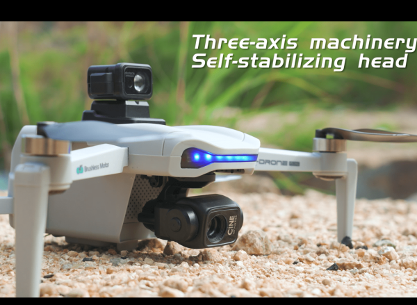 V06 3 AXIS GIMBAL CAMERA DRONE WITH DISPLAY REMOTE & OAS SENSOR | Udyamsales 3-Axis Gimbal Camera Drone