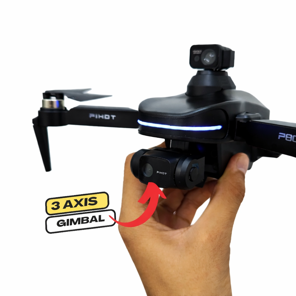 P80 Max2 GPS Drone with 3-Axis Gimbal Camera & Big Display Remote – Professional Aerial Camera Drone 🚁