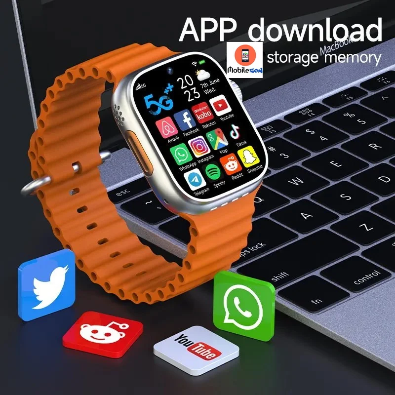 S9 Ultra 4G LTE Smartwatch with Dual Camera | UdyamSales | 4GB RAM + 64GB Storage | Android Smart Watch with SIM, GPS & WiFi