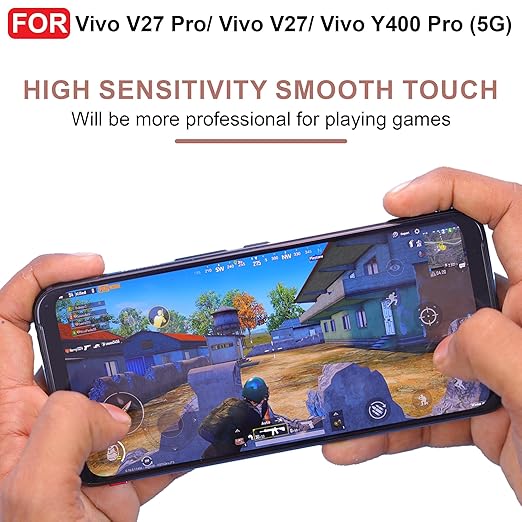 Vivo V27 Pro/Vivo V27/ Vivo Y400 Pro (5G) UV Tempered Glass | Screen Protector Full HD Quality UV Tempered Glass Edge to Edge Screen Coverage with Easy Installation Kit (Transparent)