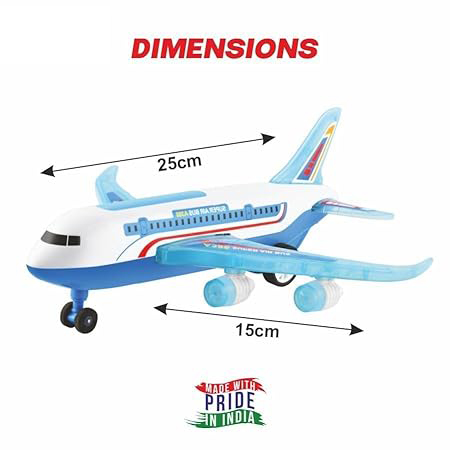 Remote Control Airplane Toy Exciting Full-Body Lights And Realistic Sounds for Kids Aged 2-8 Years