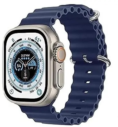 T800 Ultra Watch Smartwatch  (Blue Strap, Free Size)