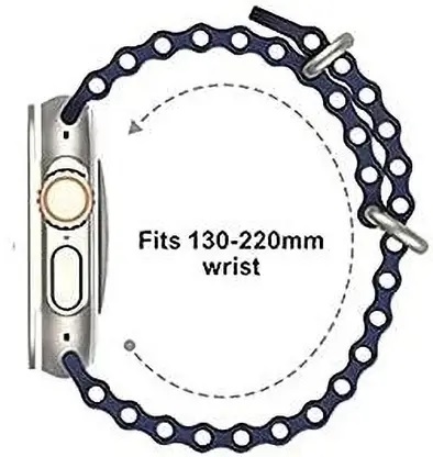 T800 Ultra Watch Smartwatch  (Blue Strap, Free Size)