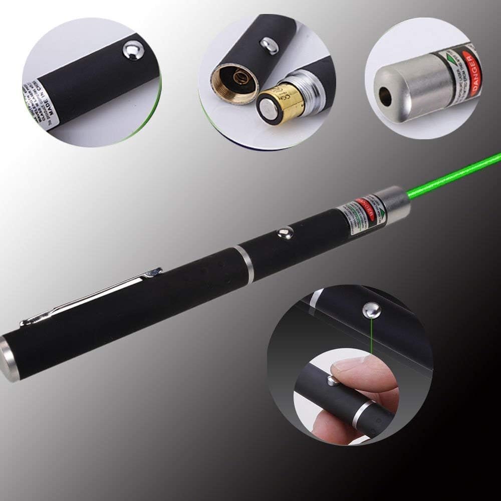 Multipurpose Green Laser Light Pen for Presentation with Adjustable Cap to Change Project Design