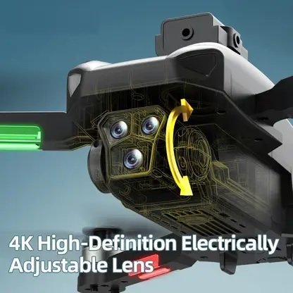 LM12 Drone - 4K HD Dual Camera Fpv Wifi 5g GPS Brushless Helicopter Drone  2 battery