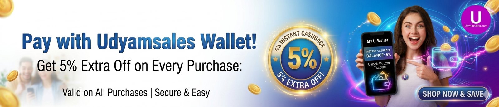 🎉 Pay via Wallet & Get 5% Instant Discount on All Products! 💰
