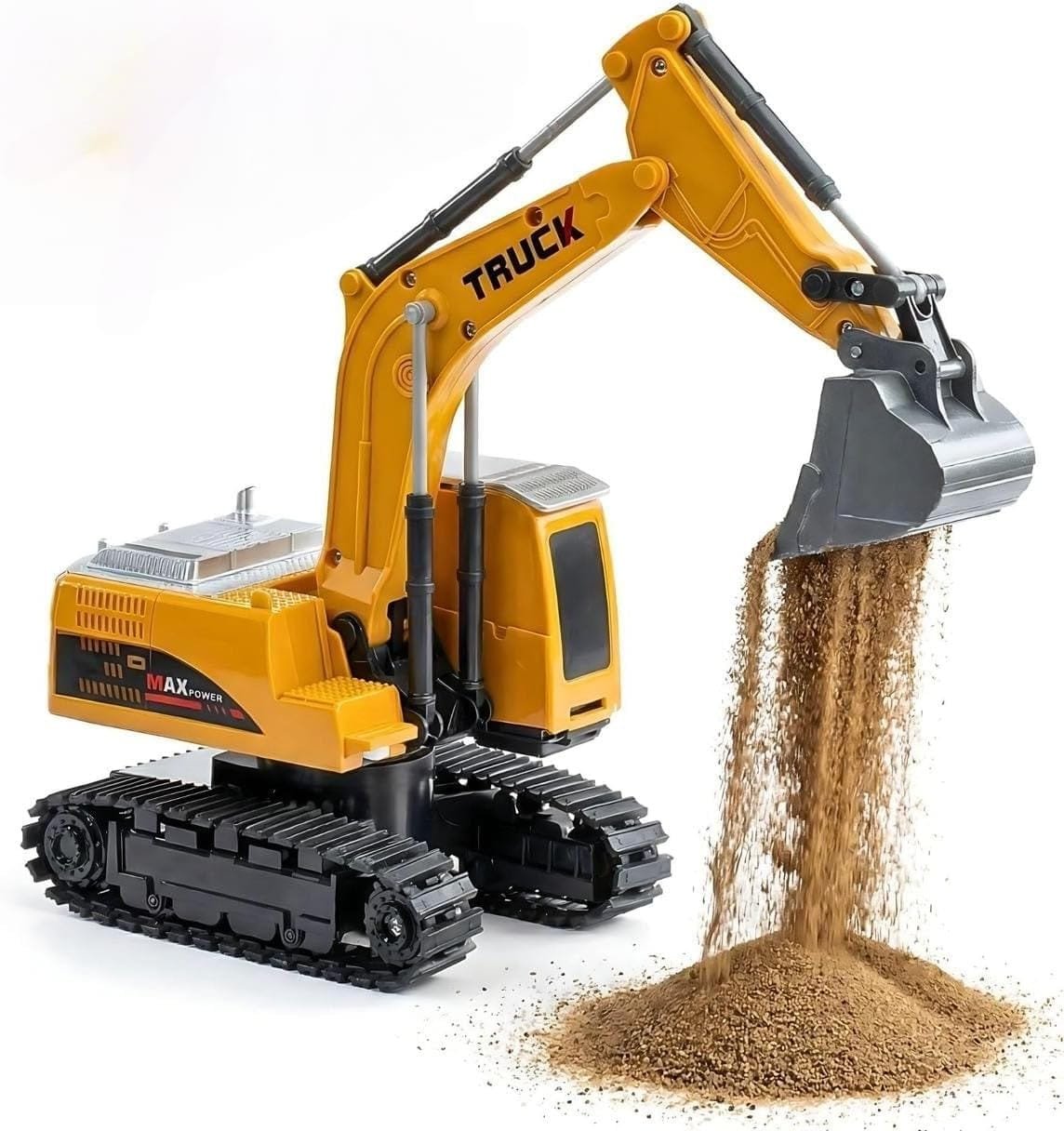 Rechargeable RC JCB Style Excavator Toy with 360° Rotation
