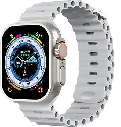 T800 Ultra Smart Watch (Gray Clour) | Bluetooth Colling And Biggest Display Smart Watch with Bluetooth Calling Smart Watch Wireless Magnetic Charger Fitness Hd Display Smartwatch (Free Size)