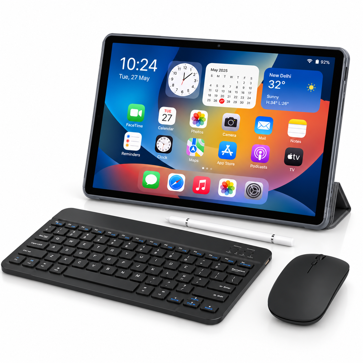 i17 Pro 5G Android Smart Tablet with Protective Case – Premium 5G Android Tablet with Large HD Display, High-Speed Connectivity, Powerful Performance, Long-Lasting Battery, Stylish Design & Portable Protective Cover for Everyday Use