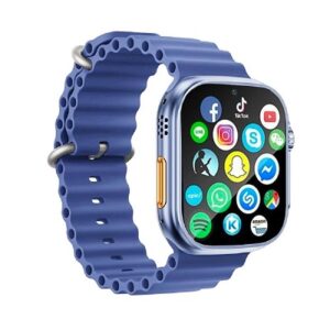 T800 Ultra Biggest Display Smart Watch (Free Size) Blue