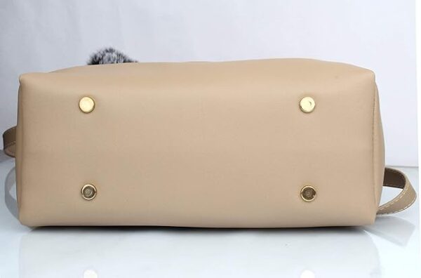Udyamsales Women's stylish Handbags(1LR-bib) Cream - Image 4