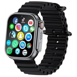T800 Ultra Biggest Display Smart Watch (Free Size) Black