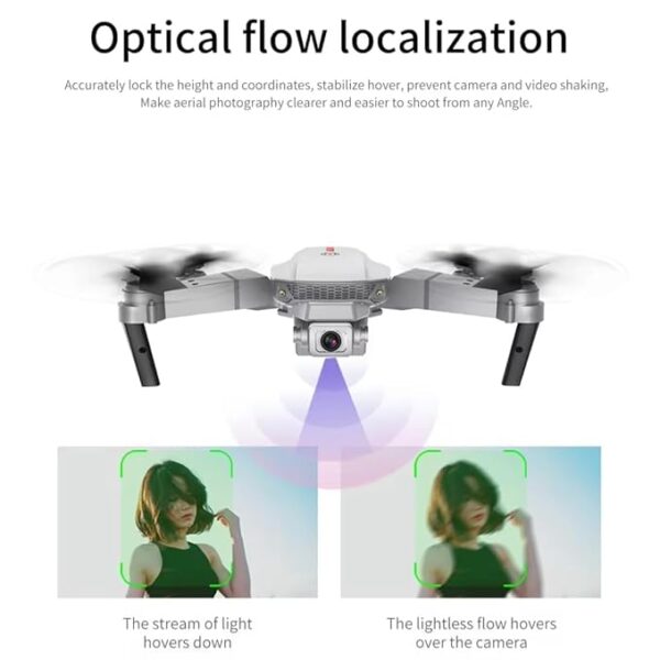 Drone with 4k Camera Foldable 1080P E88 HD Drone with FPV Live Video, Smart Gestures Selfie, Altitude Hold, One Key Take Off/Landing, 3D Series Flips, Aerial Code Photography for Kids and Adults. - Image 2