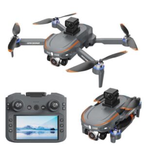 S28 GPS Brushless Drone with EIS HD Camera, Intelligent Obstacle Avoidance, and 360° Flip Stunt – Triple Camera, Long Battery, LED Lights