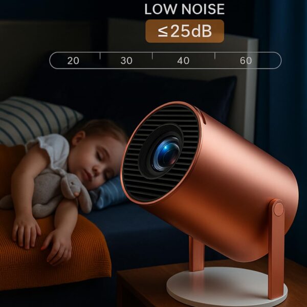 Smarthome Rose 2X Smart Projector, 13.0 Android Projector Embedded on 950S Chip, 1080p & 4k Support, Automatic & 4D Keystone with Netflix, Prime, WiFi & BT, 800P Native, Screen Mirroring - Image 3
