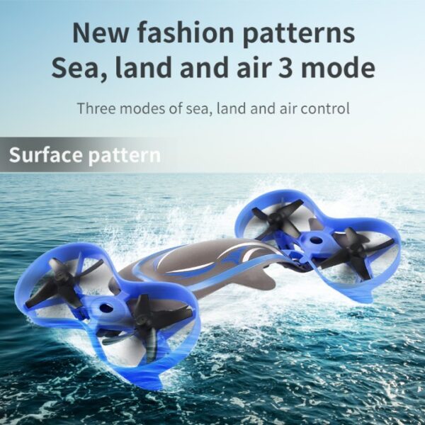 LH X70 Whale All Terrain Drone 3 in 1 Sea Land Air Mode With 1 Key Return And 360 Flip - Image 3