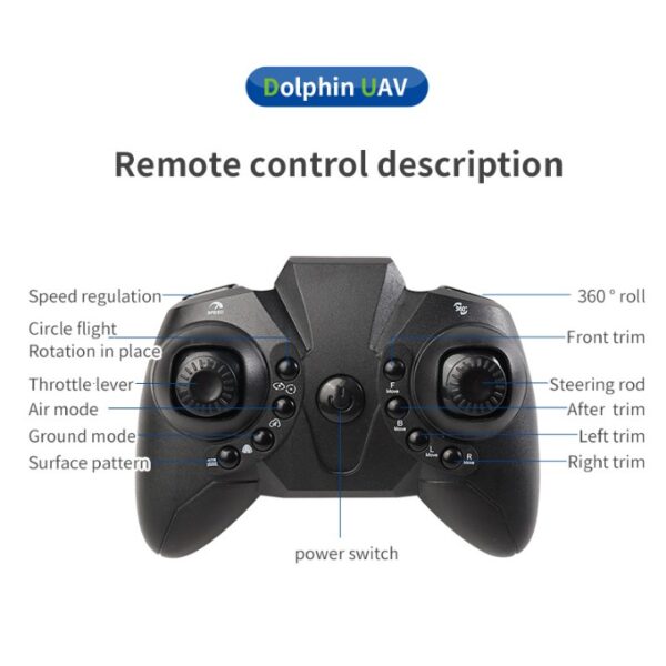 LH X70 Whale All Terrain Drone 3 in 1 Sea Land Air Mode With 1 Key Return And 360 Flip - Image 4