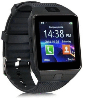 DZ09 Smartwatch with Camera, Touch Screen, Sim Card & SD Card Support, sim wali Smart Watch (Black)