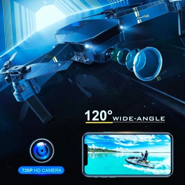 998 Pro Max Foldable Camera Drone ,2 Battery - Image 2