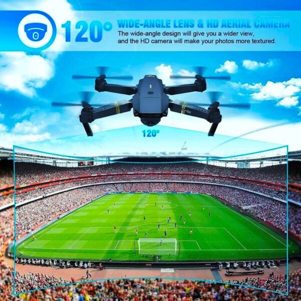 998 Pro Max Foldable Camera Drone ,2 Battery - Image 4